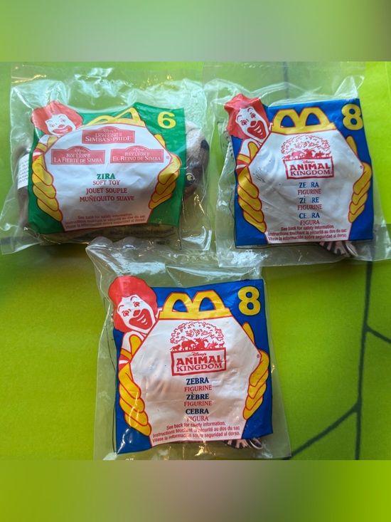 McDonald's Other - Vintage 1998 McDonald's Happy Meal Plush Toy 3 Pack!